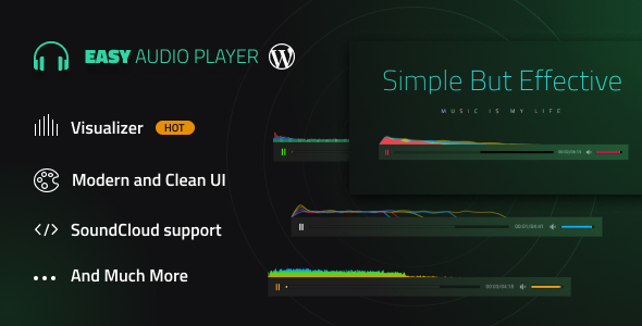 Easy Audio Player Wordpress & WooCommerce Plugin - CodeCanyon Item for Sale