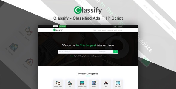 Classify - Classified Ads PHP Script - CodeCanyon Item for Sale