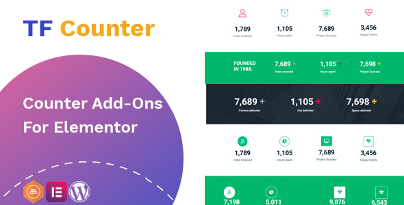 Counter addon - widget for Elementor - CodeCanyon Item for Sale
