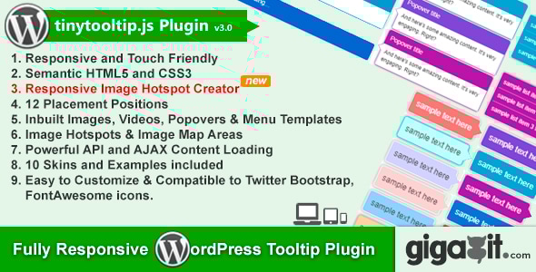 Tinytooltip.js - Responsive WordPress Tooltip Plugin - CodeCanyon Item for Sale