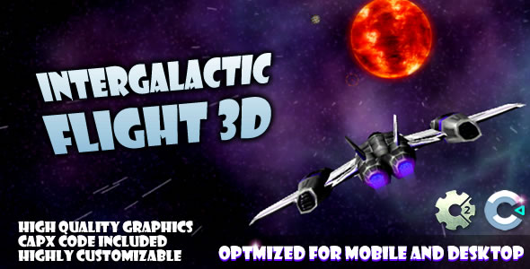 Intergalactic Flight (C2,C3,HTML5) Game. - CodeCanyon Item for Sale