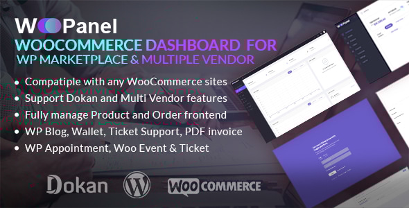 WooCommerce Dashboard for WP Marketplace & Multi Vendor - CodeCanyon Item for Sale