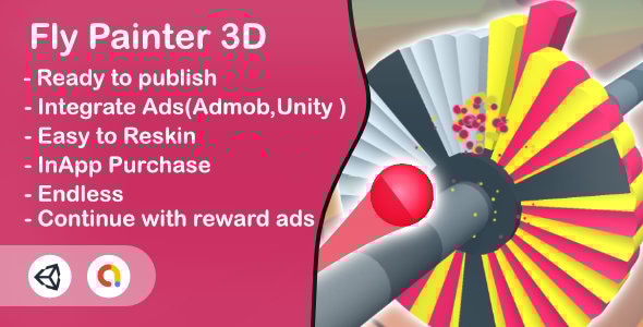 Fly Painter 3D(Unity Game+Admob+Android+iOS) - CodeCanyon Item for Sale