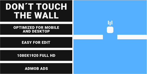 Don't Touch The Wall (HTML5 Game + Construct 3) - CodeCanyon Item for Sale