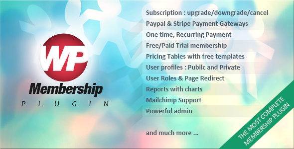 WP Membership - CodeCanyon Item for Sale