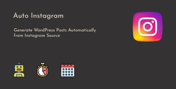 Instagram to WordPress Posts Automatic - CodeCanyon Item for Sale