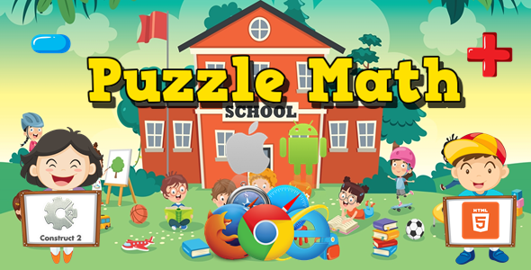 Puzzle Math - Educational Game - HTML5 (.Capx) - CodeCanyon Item for Sale