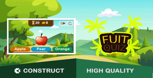 Fruit Quiz - HTML5 Game (capx) - CodeCanyon Item for Sale