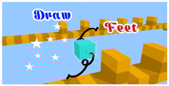 Draw Feets Game - Unity Project With Admob ad for Android and iOS - CodeCanyon Item for Sale