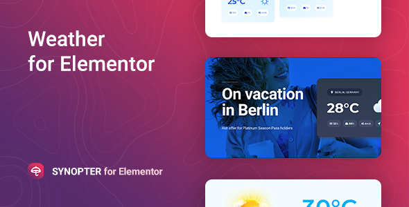 Synopter – Weather for Elementor - CodeCanyon Item for Sale
