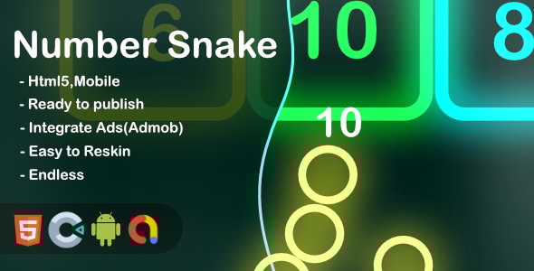 Number Snake (Construct 3 + HTML + Mobile) - CodeCanyon Item for Sale