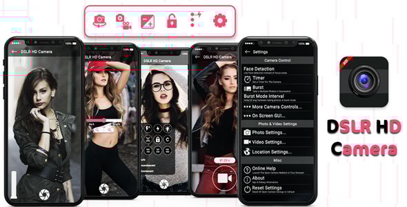 DSLR HD Camera : 4K HD Ultra Camera - Android App + Admob + Facebook Integration - CodeCanyon Item for Sale