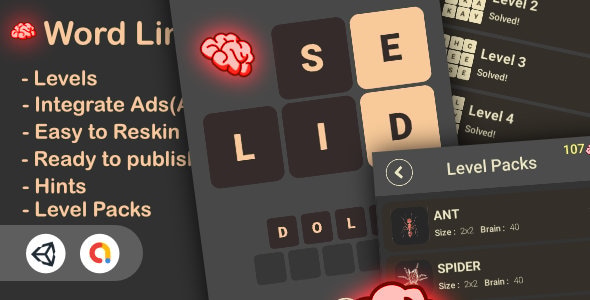 Word Link Game(Unity Game+Admob+Android+iOS) - CodeCanyon Item for Sale
