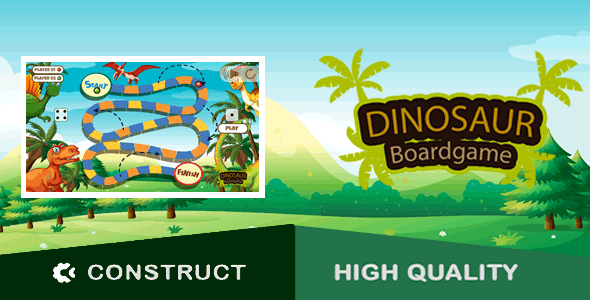 Dinosaur Boardgame - HTML5 Game (capx) - CodeCanyon Item for Sale