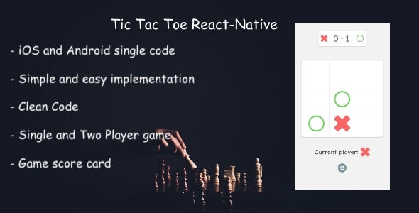 React-Native Tic tac toe - CodeCanyon Item for Sale