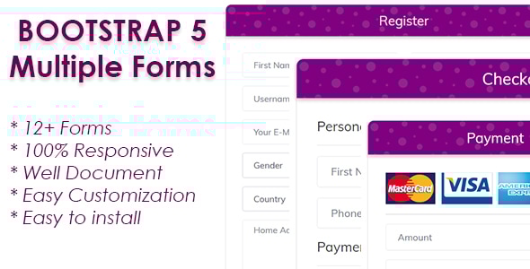 Responsive Bootstrap 5 Forms - CodeCanyon Item for Sale