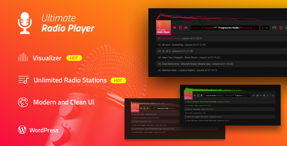 Ultimate Radio Player Wordpress Plugin - CodeCanyon Item for Sale