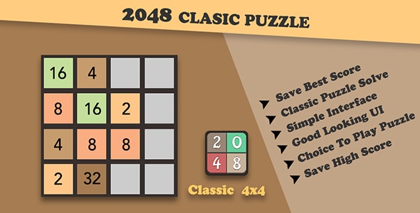 2048 - Android App + Admob Integration - CodeCanyon Item for Sale