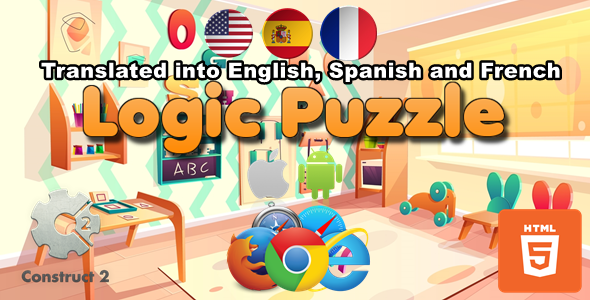 Logic Puzzle for Kids - HTML5 Games (.Capx) - CodeCanyon Item for Sale