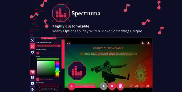 Spectruma - Audio Visualizer Maker - CodeCanyon Item for Sale