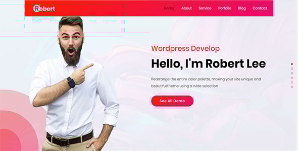 Robert-Lee Personal Portfolio Template - CodeCanyon Item for Sale