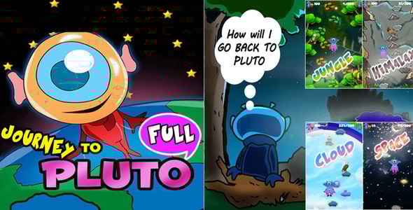 Journey To Pluto Unity 3D Platform Jumping Game Source Code - CodeCanyon Item for Sale