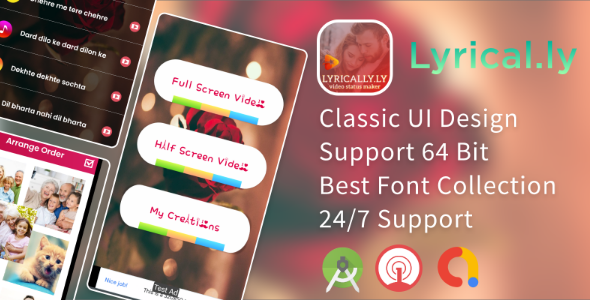 Lyrical.Ly Video Status - Android Source Code - CodeCanyon Item for Sale