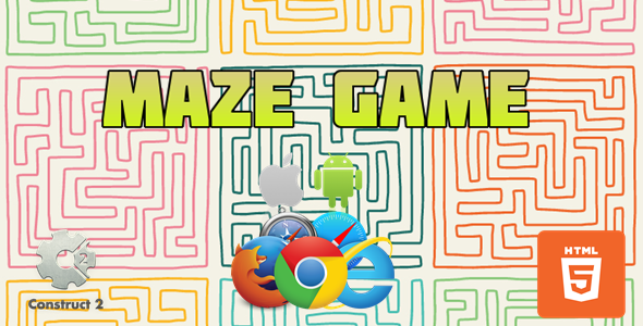 Maze Game for Kids- HTML5 Games (.Capx) - CodeCanyon Item for Sale