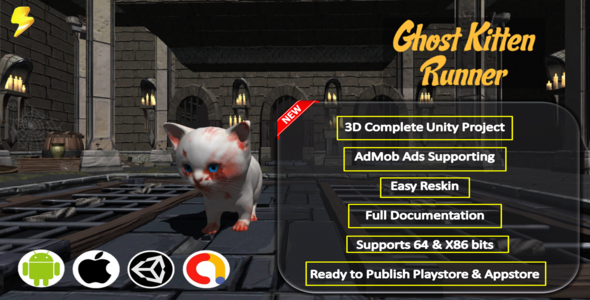 Ghost Kitten Runner Complete Project - Admob - CodeCanyon Item for Sale