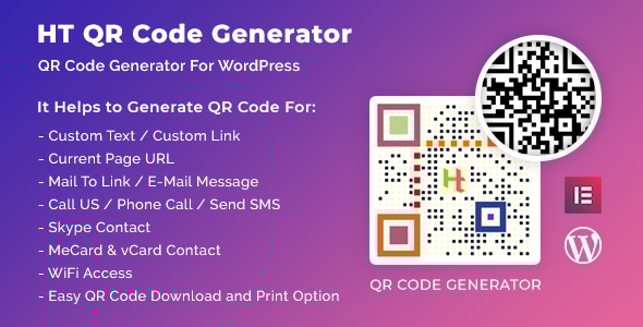 HT QR Code Generator for WordPress - CodeCanyon Item for Sale