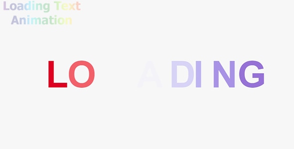 Loading Text Animation by XKAS01 | CodeCanyon