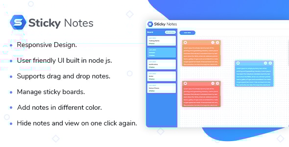 Sticky Notes - Node Js Script - CodeCanyon Item for Sale