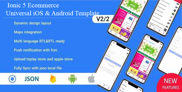 Ionic 5 Ecommerce - Universal iOS & Android Template, UI theme - CodeCanyon Item for Sale