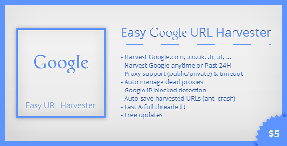 Easy Google URL Harvester - CodeCanyon Item for Sale
