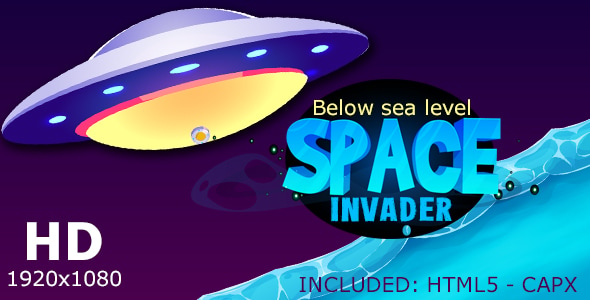 Space Invader - Below Sea Level HTML5 CONSTRUCT2 / CONSTRUCT3 - CodeCanyon Item for Sale