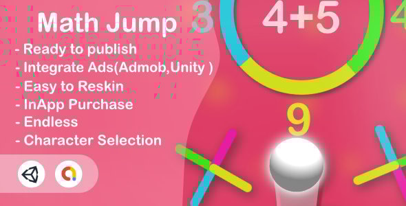 Math Jump (Unity Complete+Android+iOS+Admob) - CodeCanyon Item for Sale