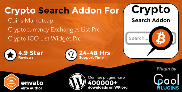 Cryptocurrency Search Addon For Crypto Plugins - CodeCanyon Item for Sale