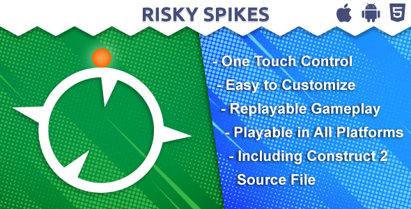 Risky Spikes HTML5 Game Construct 2 - CodeCanyon Item for Sale