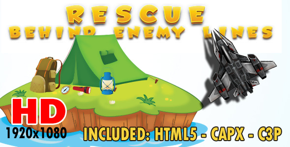 Rescue - Behind enemy lines - HTML5, Construct 2, Construct 3 - CodeCanyon Item for Sale