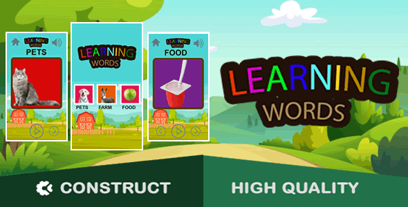 Learning Words - HTML5 Game (capx) - CodeCanyon Item for Sale