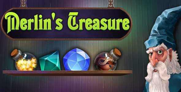 Merlin's Treasure - match3, capx - CodeCanyon Item for Sale