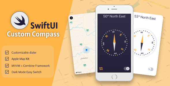 SwiftUI Custom Compass - CodeCanyon Item for Sale