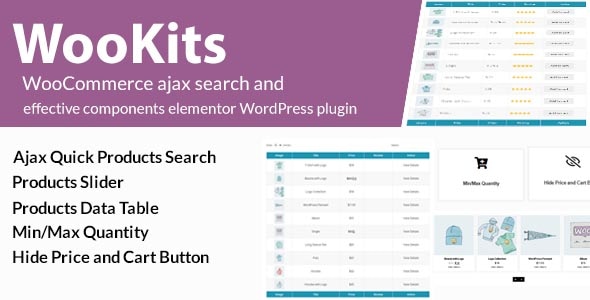 Wookits - WooCommerce ajax search and effective components elementor WordPress plugin - CodeCanyon Item for Sale