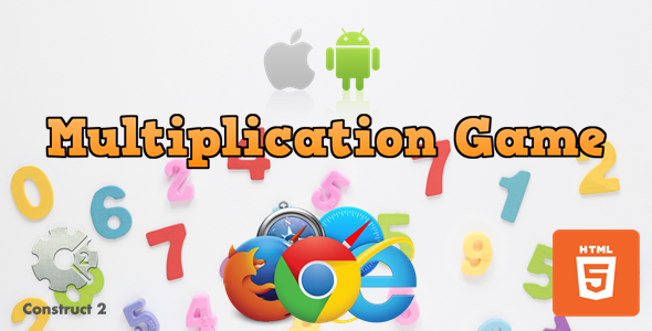 Multiplication Game - Educational Game - HTML5 (.Capx) - CodeCanyon Item for Sale