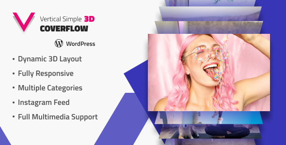 Vertical Simple 3D Coverflow Wordpress Plugin - CodeCanyon Item for Sale
