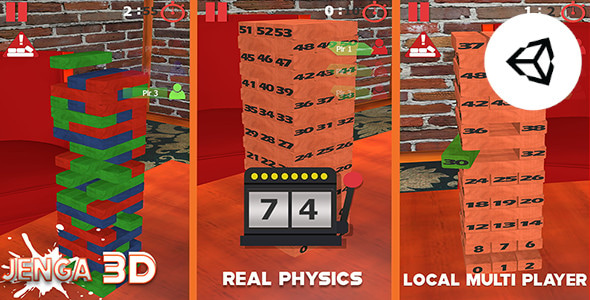 Block Tower 3D Puzzle Physics Game | Unity Complete Project for Android and iOS - CodeCanyon Item for Sale