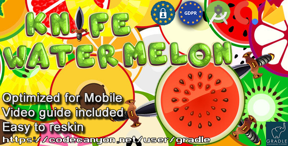 Knife Watermelon (Admob + GDPR + Android Studio) - CodeCanyon Item for Sale