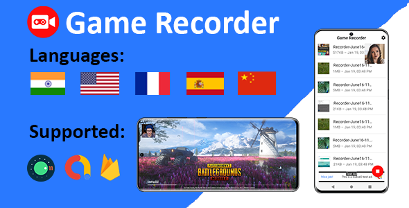 Game Recorder with Front Camera and Audio - CodeCanyon Item for Sale