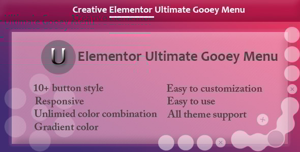 Elementor - Ultimate Gooey Menu - CodeCanyon Item for Sale