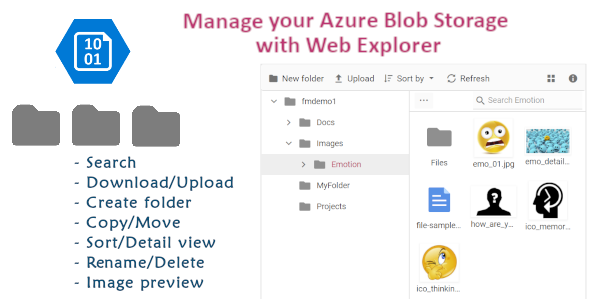 Azure Blob Storage Web Explorer UI - CodeCanyon Item for Sale